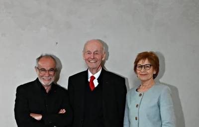 Das Bild zeigt Carlos Moreno, Detlev Ganten und Susanne Moebus.